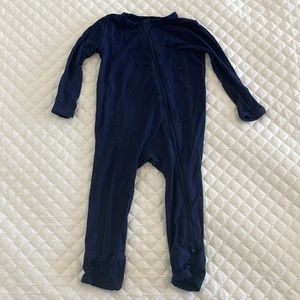 Kyte Baby | long sleeve romper | navy | 6 - 12 mo